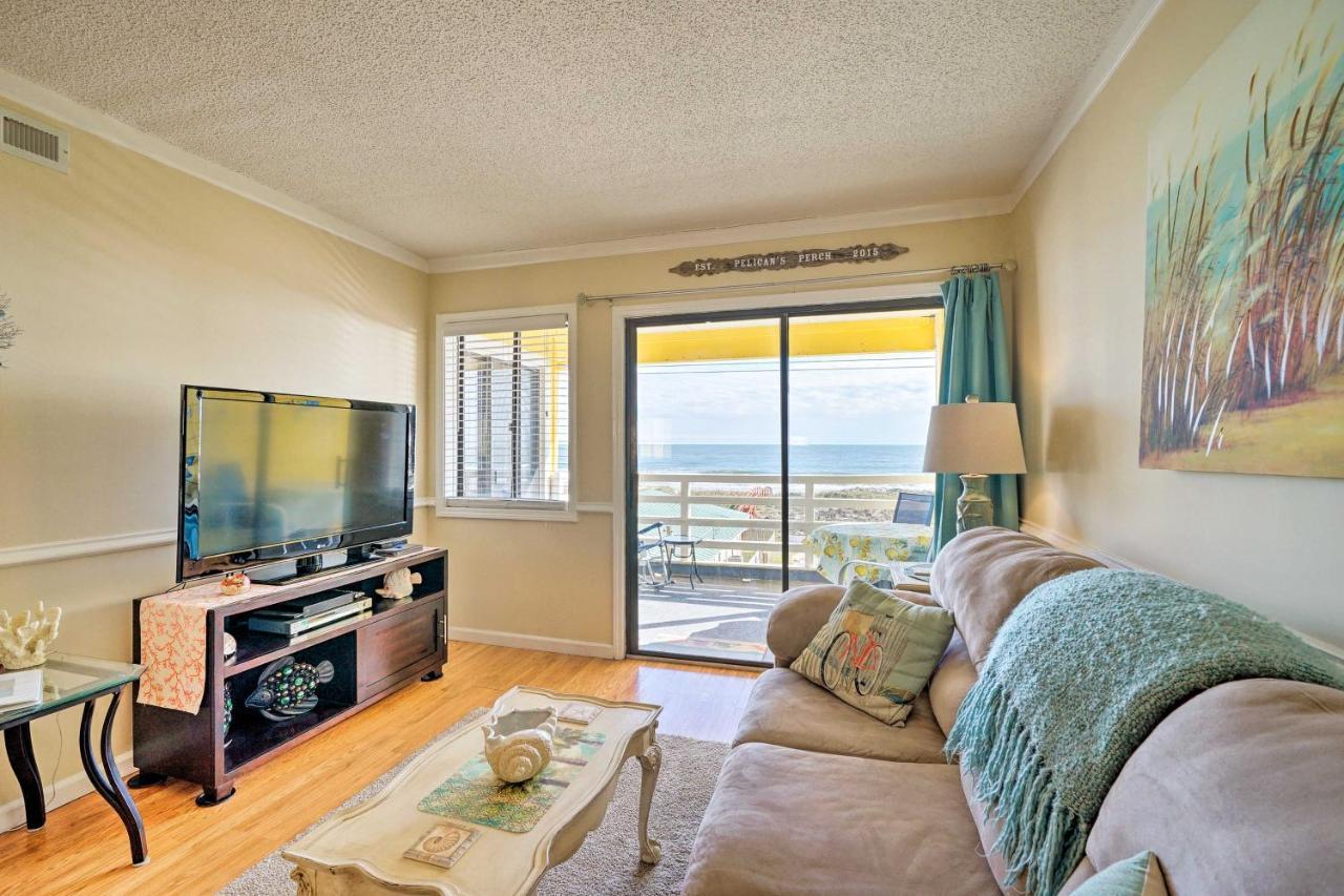 Breezy Beach Retreat With 180-Degree Ocean Views! Apartment แคโลไลนาบีช ภายนอก รูปภาพ